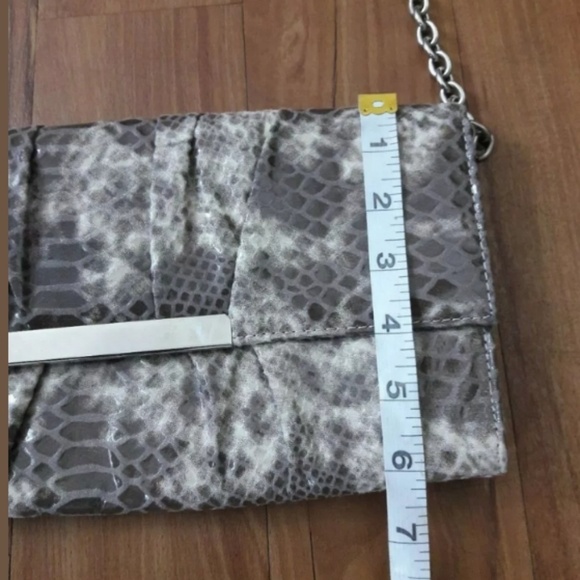 Sondra Roberts Faux Crocodile Snakeskin Clutch - Picture 6 of 8
